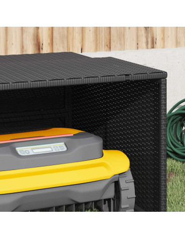 Garage per Robot Tosaerba Nero 86x90x52/57 cm in Polyrattan