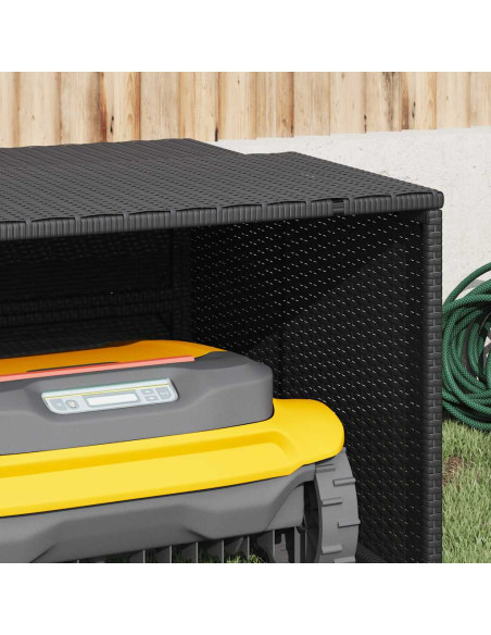 Garage per Robot Tosaerba Nero 86x90x52/57 cm in Polyrattan