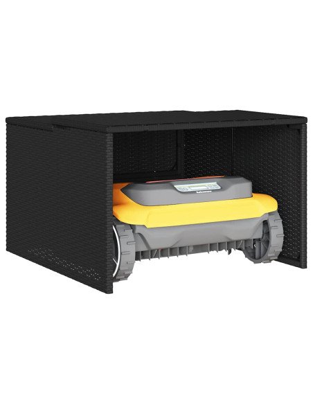 Garage per Robot Tosaerba Nero 86x90x52/57 cm in Polyrattan