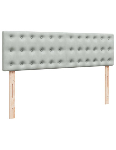 Struttura Letto Pouf con Materasso 140x190 cm Velluto