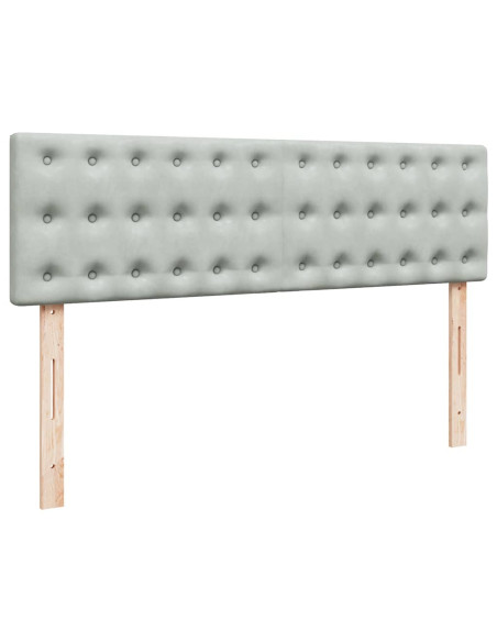 Struttura Letto Pouf con Materasso 140x190 cm Velluto