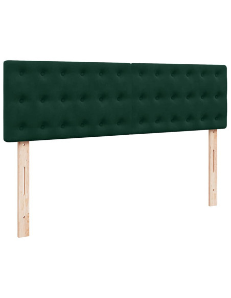 Struttura Letto Pouf con Materassi 160x200 cm Velluto