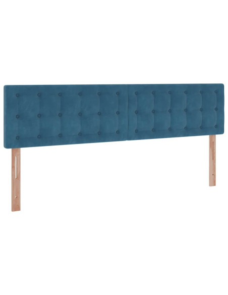 Struttura Letto Pouf con Materassi 160x200 cm Velluto