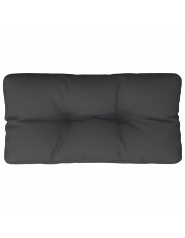 Cuscino per Pallet Nero 80x40x12 cm in Tessuto