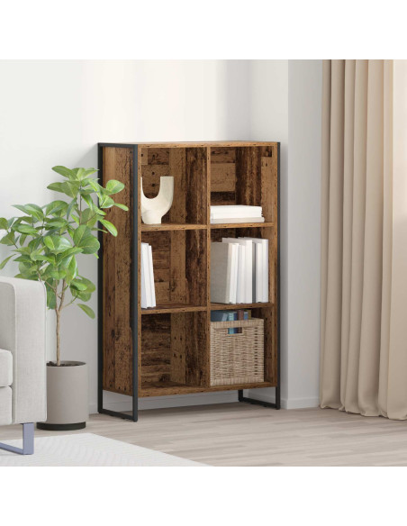 Armadio per Libri Legno vecchio 99.5 x 30 x 108.5 cm