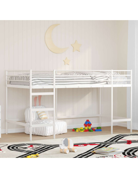 Struttura del letto loft per bambini Bianco 79,5 x 200 cm