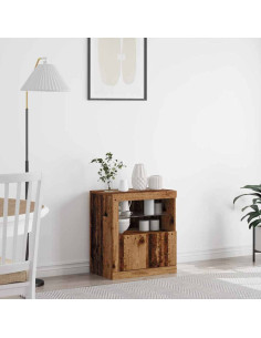 Madia LED Marrone 60,5 x 37 x 67 cm Legno multistrato