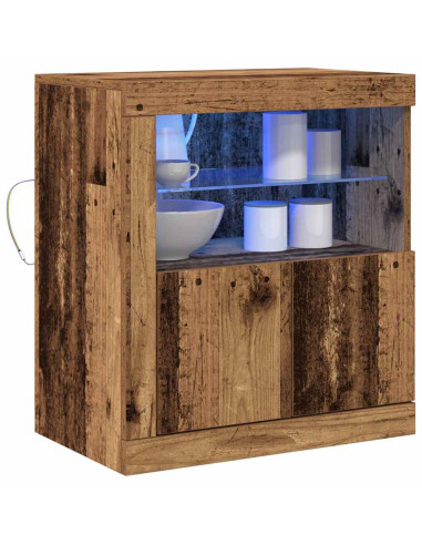 Madia LED Marrone 60,5 x 37 x 67 cm Legno multistrato