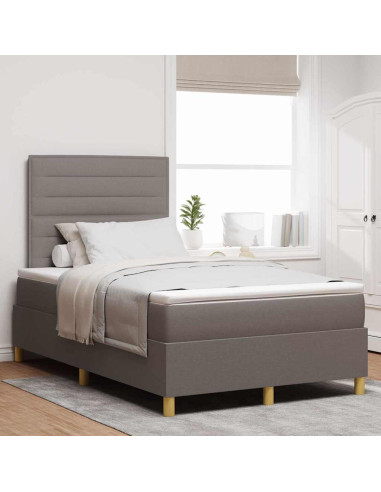 Letto a Sorgente LED con materasso Talpa 120 x 200 cm Tessuto