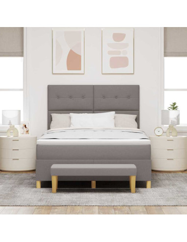 Letto a molle con materasso Talpa 140 x 190 cm Tessuto