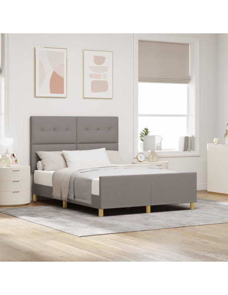 Struttura del letto con testiera Talpa 140 x 190 cm Tessuto