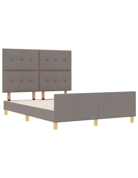 Struttura del letto con testiera Talpa 140 x 190 cm Tessuto