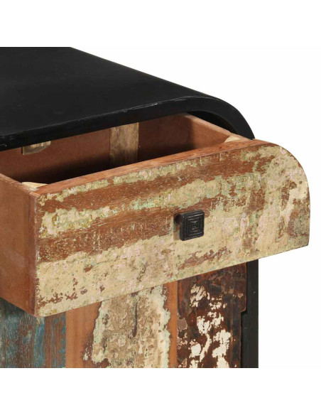 Credenza in Legno Massello di Recupero 140x35x76 cm