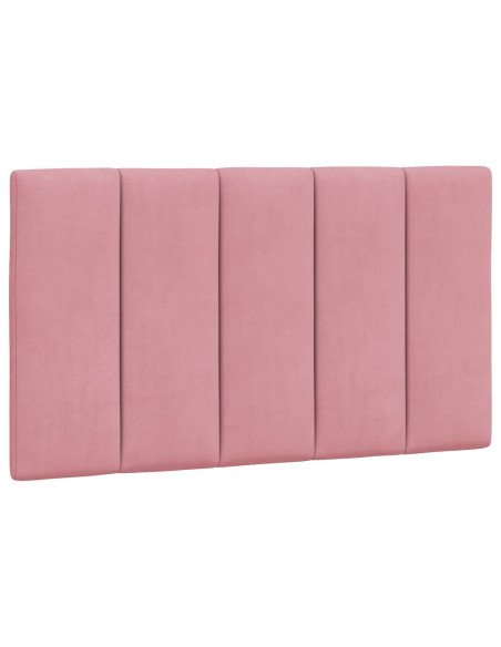 Giroletto con LED senza Materasso Hanko Rosa 80x200 cm in Velluto