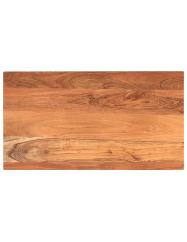 Piano Tavolo 100x60x2,5 cm Rettangolare Legno Massello Acacia