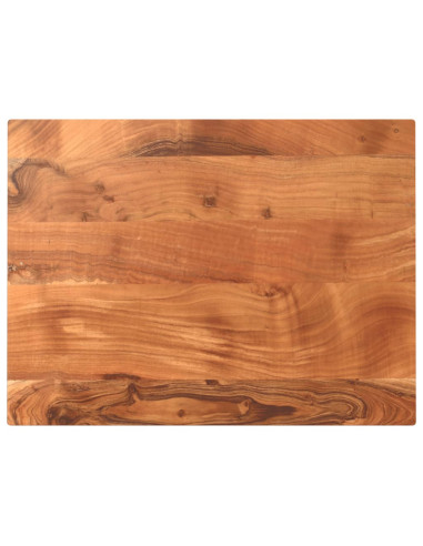 Piano Tavolo 80x60x2,5 cm Rettangolare Legno Massello Acacia