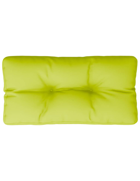 Cuscino per Pallet Verde Brillante 80x40x12 cm in Tessuto