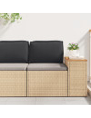 Cuscino Nero 60 x 40 x 12 cm Tessuto Oxford