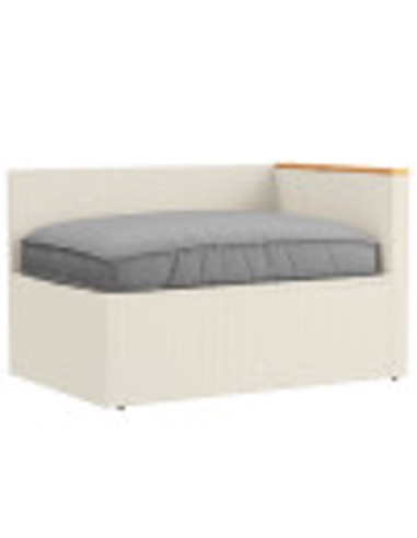 Cuscino Grigio 120 x 80 x 12 cm Tessuto Oxford