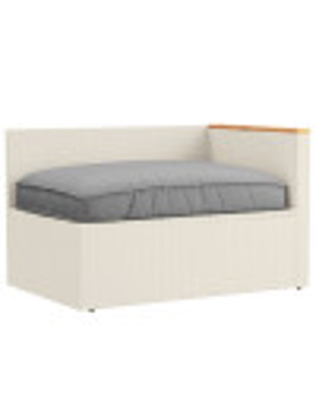 Cuscino Grigio 120 x 80 x 12 cm Tessuto Oxford