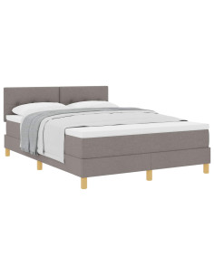 Letto a molle con materasso Talpa 140 x 190 cm Tessuto 2