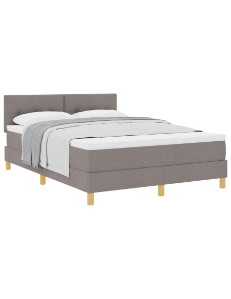 Letto a molle con cuscino Talpa 140 x 190 cm Tessuto
