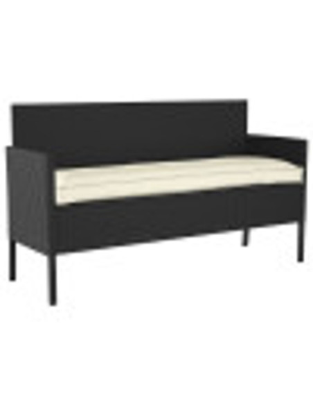 Set di Cuscini per Pallet 2 pcs Crema 150 x 40 x 8 cm