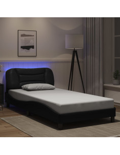 Giroletto con LED senza Materasso Hvar Nero 100x203 cm