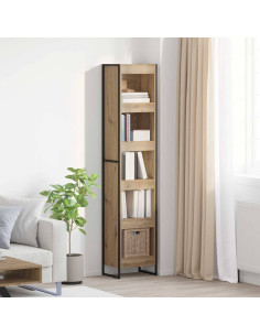 Armadio per Libri Rovere Artigianale 80 x 30 x 155 cm
