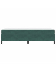 Struttura del letto Verde Scuro 80 x 200 cm Tessuto