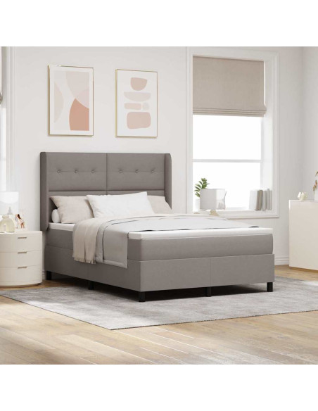 Letto a Sorgente LED con materasso Talpa 140 x 190 cm Tessuto