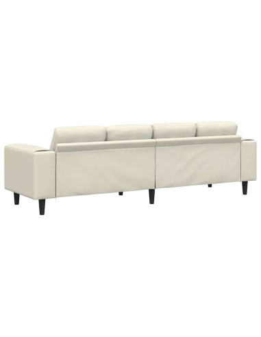 Divano per Soggiorno Crema 250 x 77 x 76 cm