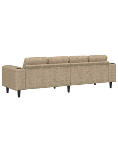 Divano per Soggiorno Grigio chiaro 250 x 77 x 76 cm