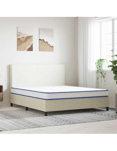 Materasso Bianco 200 x 180 x 17 cm Schiuma PU