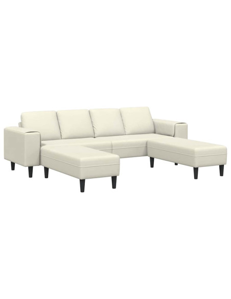 Divano per Soggiorno 3 pcs Crema