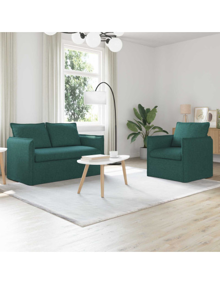 Divano 2 pcs Verde Scuro