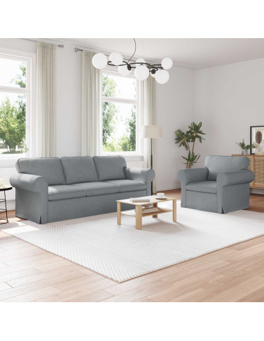 Divano 2 pcs Grigio chiaro