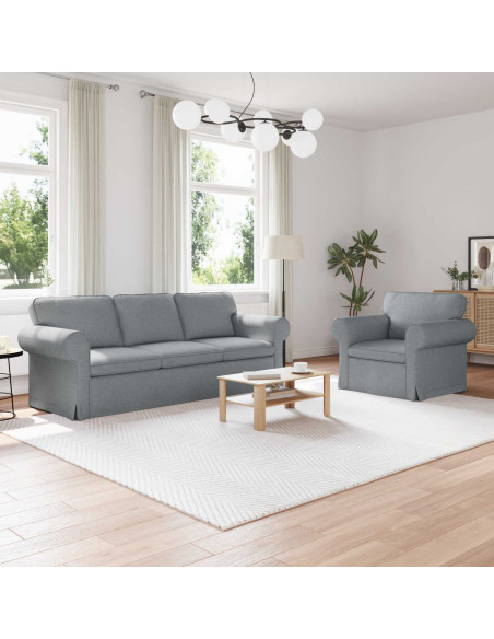 Divano 2 pcs Grigio chiaro