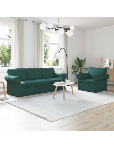 Divano 2 pcs Verde Scuro