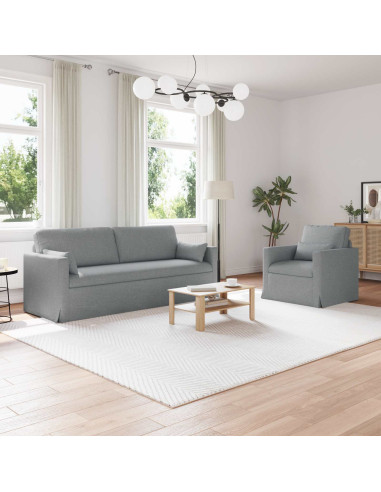 Divano 2 pcs Grigio chiaro