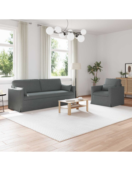 Divano 2 pcs Grigio scuro