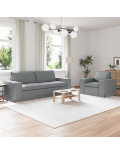 Divano 2 pcs Grigio chiaro