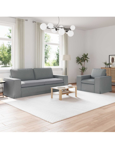 Divano 2 pcs Grigio chiaro