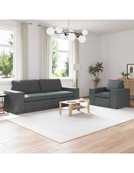 Divano 2 pcs Grigio scuro