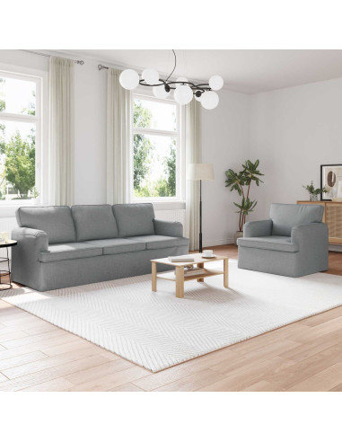 Divano 2 pcs Grigio chiaro