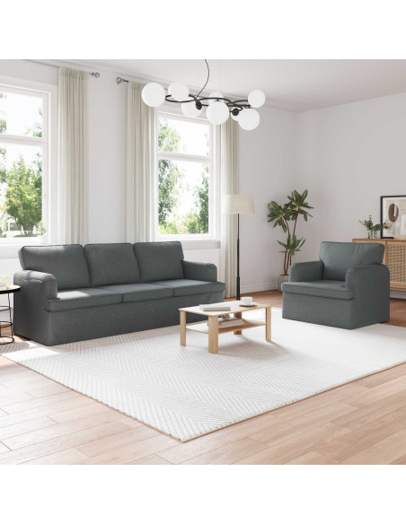 Divano 2 pcs Grigio scuro