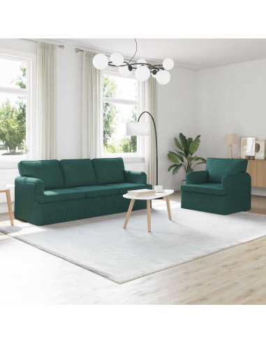 Divano 2 pcs Verde Scuro