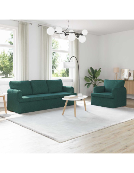 Divano 2 pcs Verde Scuro