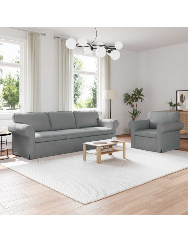 Divano 2 pcs Grigio chiaro