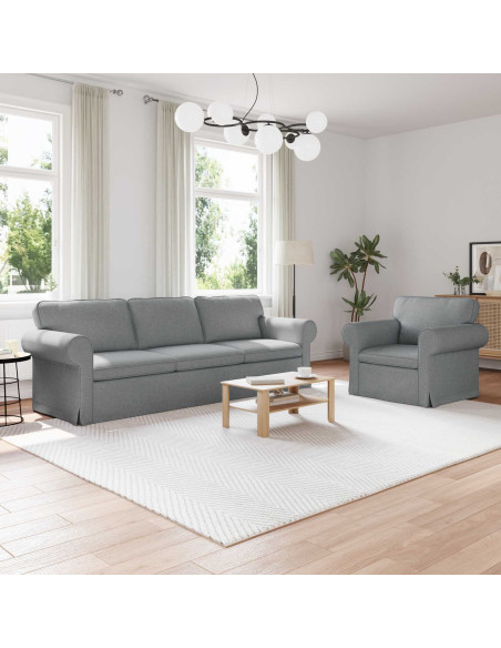 Divano 2 pcs Grigio chiaro